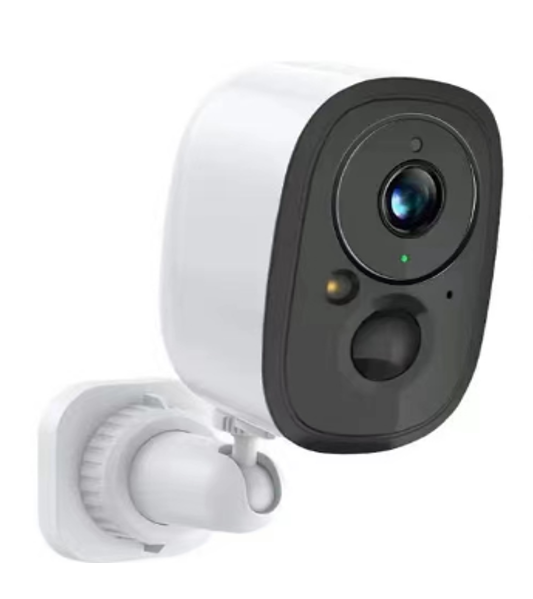 Tuya 1080P Smart Baby Monitor, Night Vision, App Control, Lullaby, Temperature & Cry Detection, Two-Way Audio, Remote Monitoring, TF Storage, White